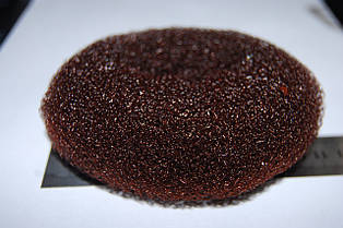 Пончик (намисто) для гульки 11 см. коричневий.