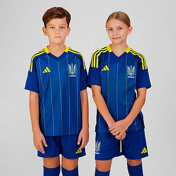 Виїзне джерсі дитяче Ukraine 24 Kids Performance Adidas IP2186, Синій, Розмір — 152