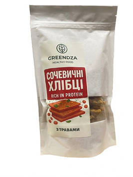 Хлібці сочевичні з травами Greendza, 150 гр