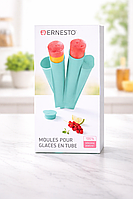 Форми для морозива Ernesto 4 штуки 80 мл блакитний