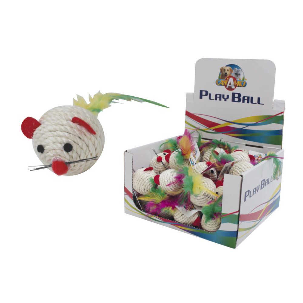 Іграшка для котів CROCI Миша RIO, 4,5 см, фото 1