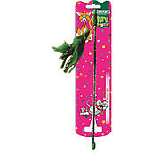 Іграшка для котів TETRAPET Caty funny дразнилка з пір'їнкою, 40см