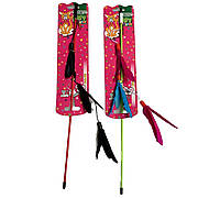 Іграшка для котів TETRAPET Caty funny дразнилка з пір'ям, 45 см