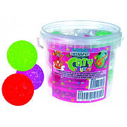 Іграшка для котів TETRAPET, м'ячик різнокольоровий, 3,5 см 18 шт/уп - відро