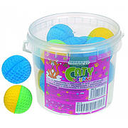 Іграшка для котів TETRAPET, м'ячик різнокольоровий, 4,5 см 18 шт/уп - відро