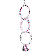 Іграшка для птахів TETRAPET Dodo, гойдалка кільця з мотузки, 53 см