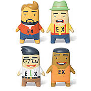 Іграшка для собак CROCI Workers, робітники латекс, пищалка, в асортім., 15 см