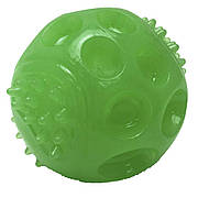 Іграшка для собак CROCI, серія GLOW, Сквекбол, люмінесцентний, високоміцна гума, 6,3 см