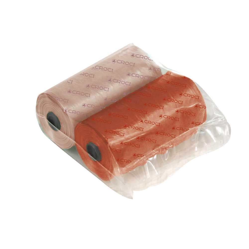 Пакети для собачих фекалій CROCI, кольорові червоний / рожевий, фото 1