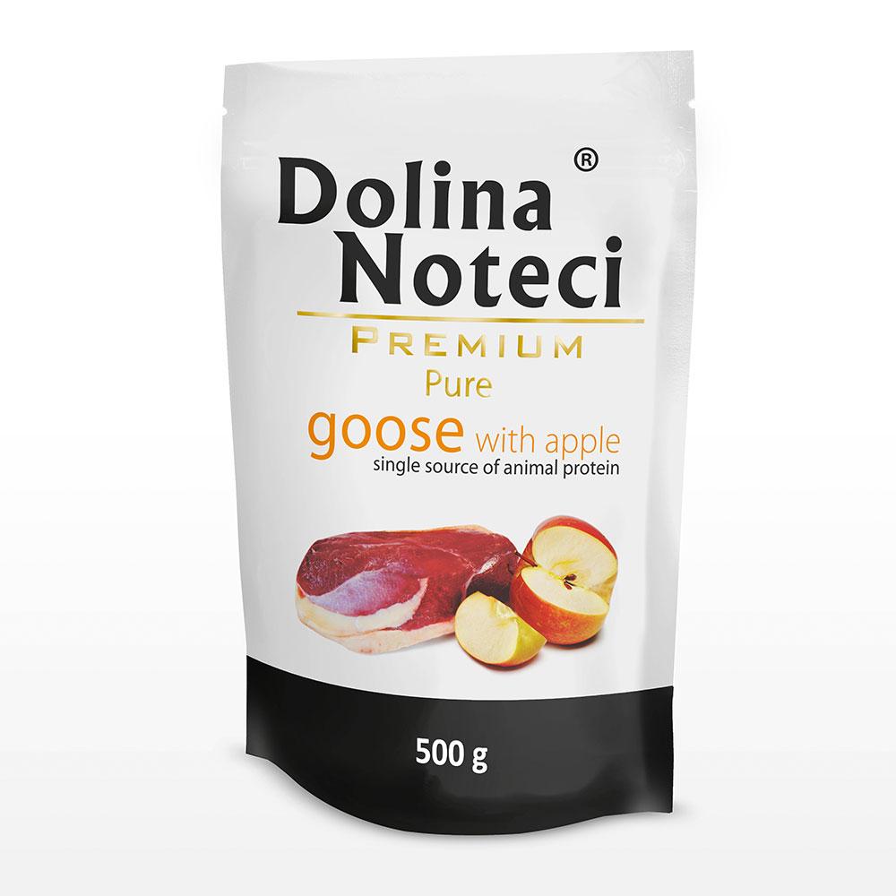 Пауч Dolina Noteci  Premium Pure для собак  алергіків з гускою та яблуком, 500 гр, фото 1
