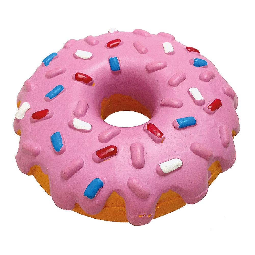 Іграшка для собак TETRAPET Toys Fun, латексний пончик з пищалкою, 14 см, фото 1