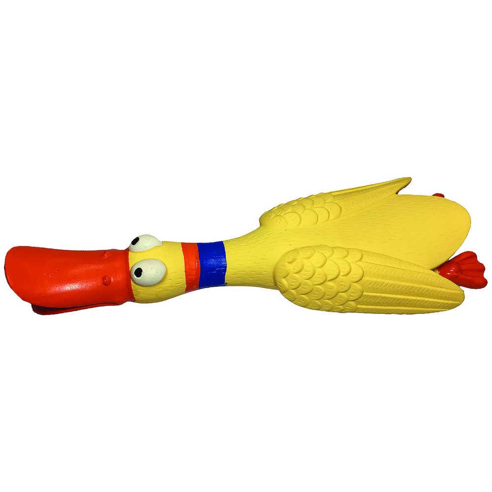 Іграшка для собак Toys Fun латексна Качка з пищалкою,16 см (24 шт/уп), фото 1