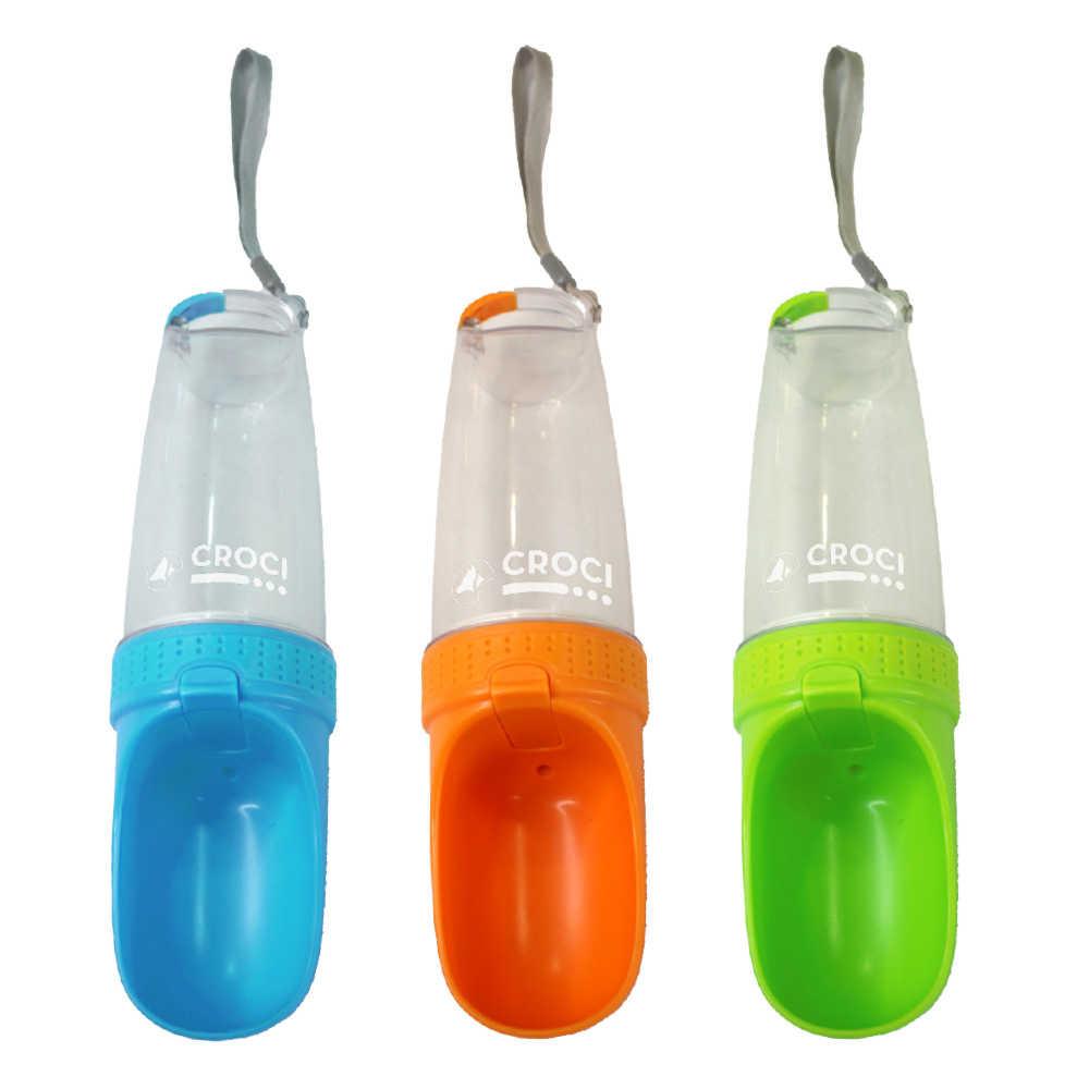Пляшка дорожня для собак CROCI, колір асорті, пластик, 350 мл, фото 1