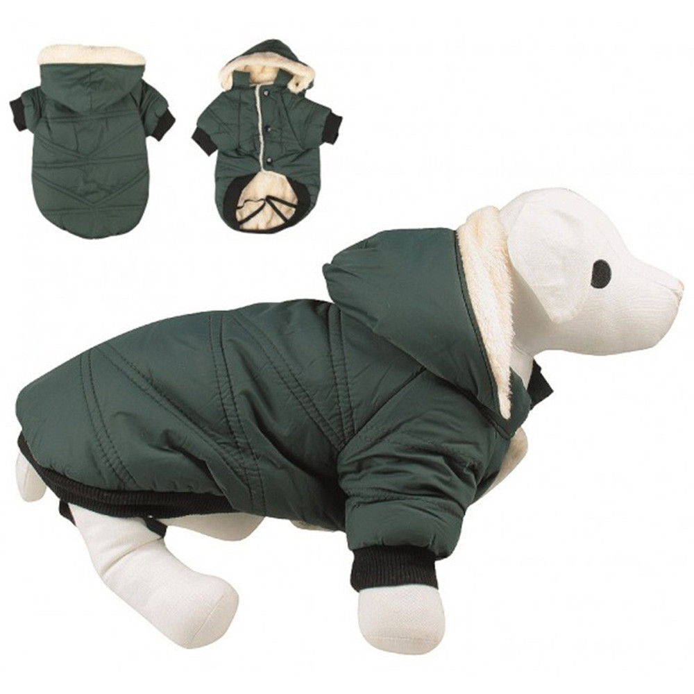 Куртка з капюшоном зимова TETRAPET на плюші BORDO, 40 см, фото 1