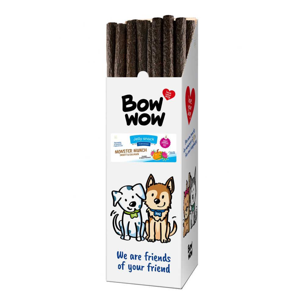 Ласощі для собак "Bow wow" 53-58 см 175 гр, палички з яловичини,свинини,комах та птиці, фото 1