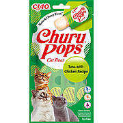 Ласощі INABA "Churu Pops" для котів, тунець з куркою 4*15 гр