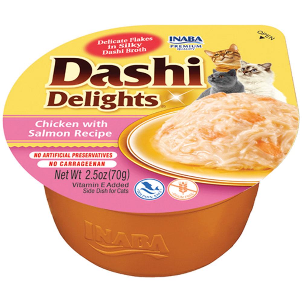 Ласощі INABA "DASHI Delights" для котів, курка з  лососем, 70 гр, фото 1
