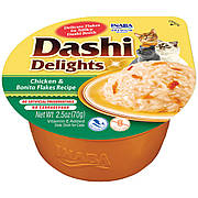 Ласощі INABA "DASHI Delights" для котів, курка з пластівцями боніто, 70 гр