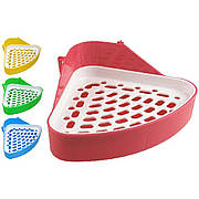 Туалет для гризунів TETRAPET Jumbo з сіткою, 24*16*9,5 см