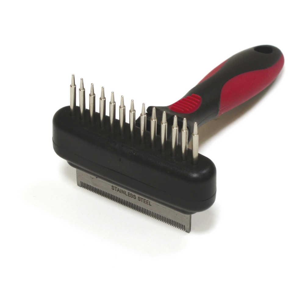 Фурминатор CROCI 2 в 1, граблі та фурмінатор, 8,5x16 см, фото 1