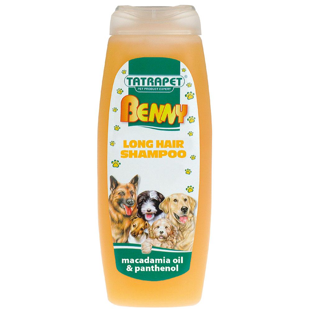Шампунь TETRAPET Benny для собак довгошерстих, масло макадамії і пантенол, 200 мл, фото 1