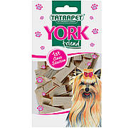 Ласощі для собак TETRAPET York, снекі-сендвіч з куркою та рибою, 50 г