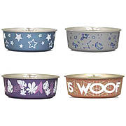 Миска CROCI Roxy принт сатин, в асорт., нерж., 0,75л, 17см