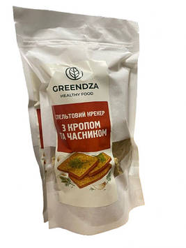 Хлібці сочевичні з кропом та часником Greendza, 150 гр