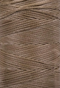 Нитка вощена, т 1,2 мм (плоский шнур) 100 метрів, цв. капучіно, фото 1