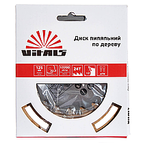 Диск пильний Vitals по дереву 125x22.2, ATB 24, для поздовжнього та поперечного розпилу деревини, фото 3
