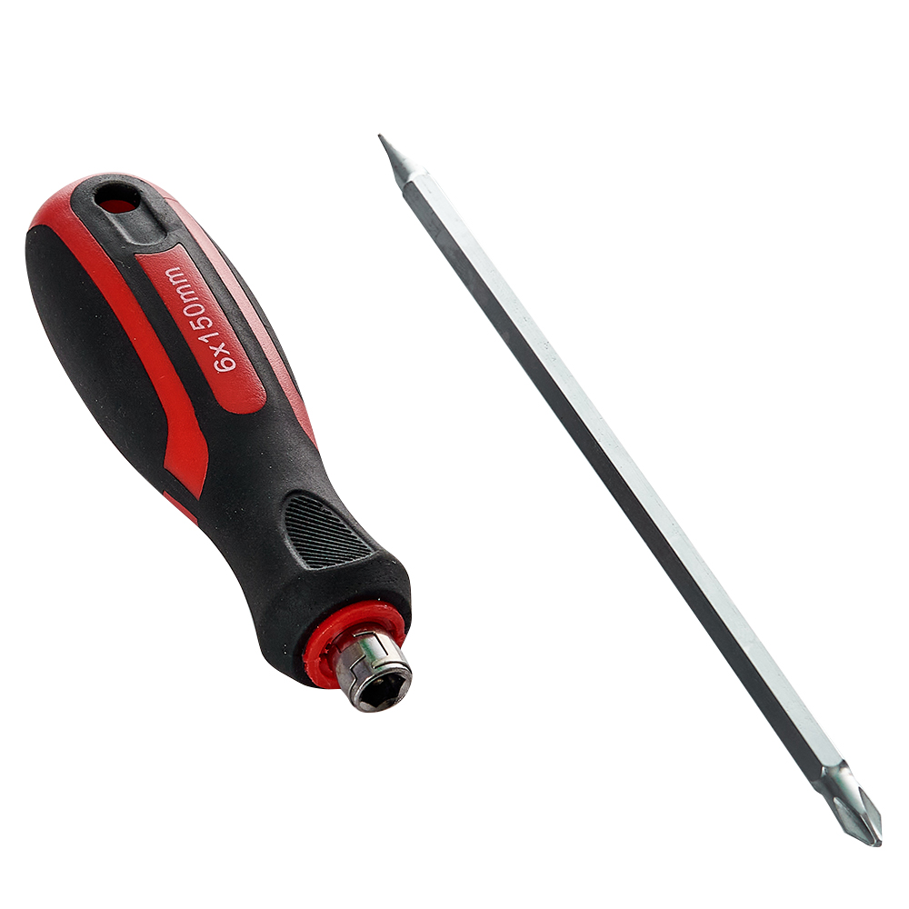 Викрутка двостороння Vitals Master SL6+PH2, магнітний наконечник