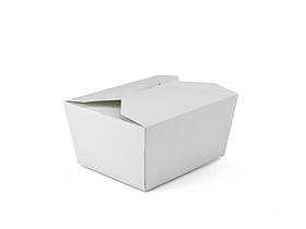 Ланч-бокс №1 білий 113*90*64, 50 шт/уп, 500 шт/ящ.