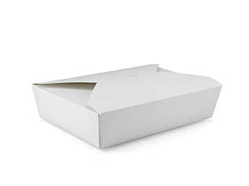 Ланч-бокс №2 білий 196*140*48, 60 шт/уп, 240 шт/ящ.