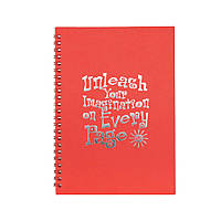 Скетчбук "Дай волю своему воображению" 13102-KR с красными листами, А5, на спирали
