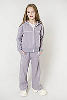 Кофта на блискавці для дівчинки Can SmileTime, світло-сіра