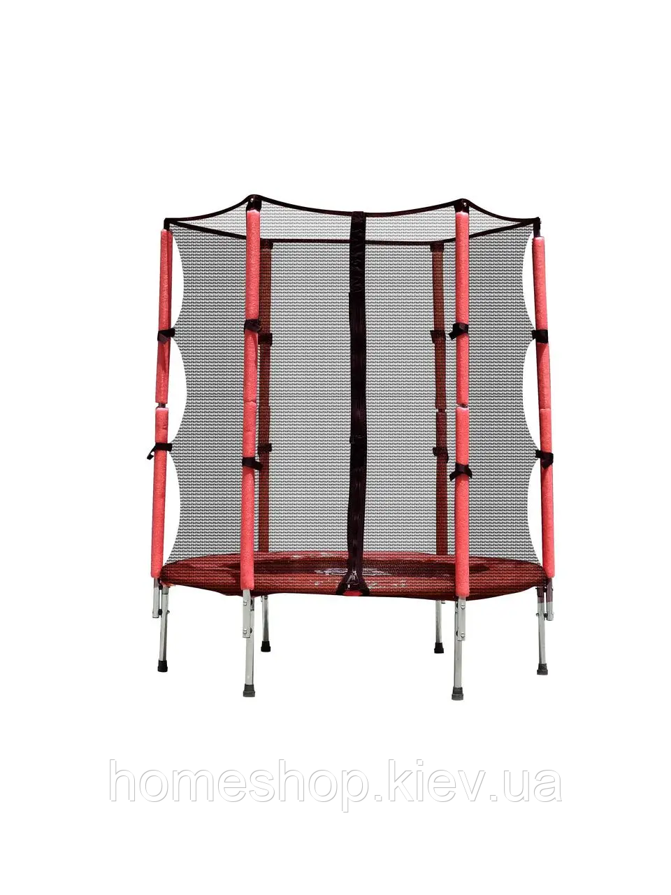 Батут FitToSky 140 см із зовнішньою сіткою (червоний)