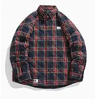 Теплая куртка рубашка мужская ХL, XXL сорочка-куртка зимова новогодняя