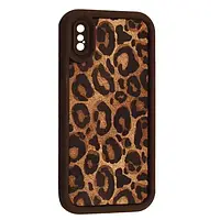 Чохол LEOPARD Case для Apple iPhone X/iPhone XS коричневий