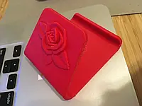 Подставка для телефона «Phone Stand with Rose Logo - Valentine s Day» - размер ~12 см (3D-печатанная)