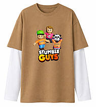 Лонгслів дитячий Stumble Guys футболка з довгим рукавом для хлопчика
