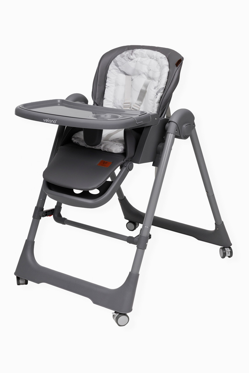 Стілець-гойдалка для годування дитини 2 в 1 VELANO Nomi, black, фото 1