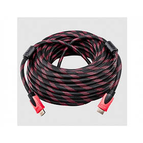 Кабель HDMI - HDMI 25 метров нейлоновая обмотка