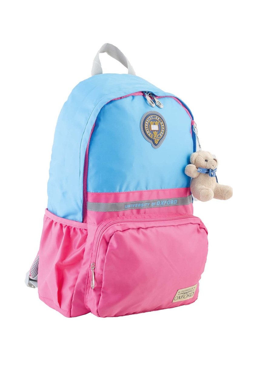 Підлітковий ортопедичний шкільний Рюкзак YES блакитний-рожевий 554076, фото 1