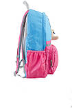 Підлітковий ортопедичний шкільний Рюкзак YES блакитний-рожевий 554076, фото 2