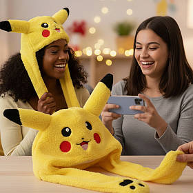 Шапка Світиться з вухами, що Рухаються Пікачу