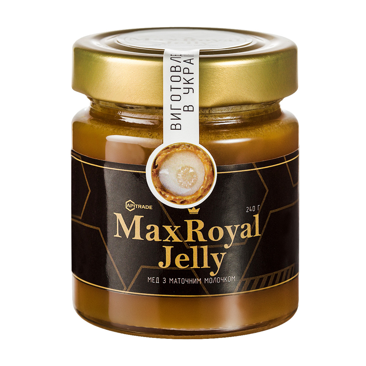 Мед з маточним молочком та прополісом Apitrade Max Royal Jelly 100 г