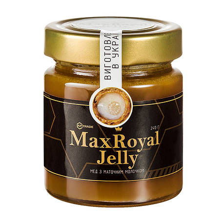 Мед з маточним молочком та прополісом Apitrade Max Royal Jelly 100 г, фото 1