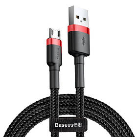 Кабель Baseus Cafule Cable USB For Micro 2.4A 1m Red+Black