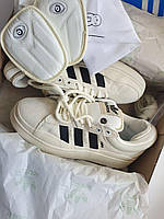 Кроссовки Adidas Campus Адидас белые из замши и кожи стильная новинка для активного образа жизни