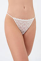 Жіночі труси стрінги мереживні Giulia Mia 2112/31 S White-cream pink
